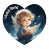 Serce z aniołem - magnes wzór 16