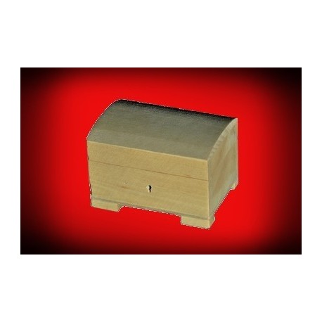 Drewniana szkatułka mała z zamkiem