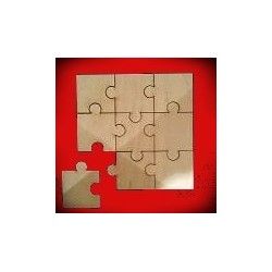 Drewniane puzzle 9 elementów
